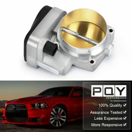 PQY Performance 90mm Throttle Body for 2005-2012 Dodge Ram Chrysler 300C 5.7L 6.1L