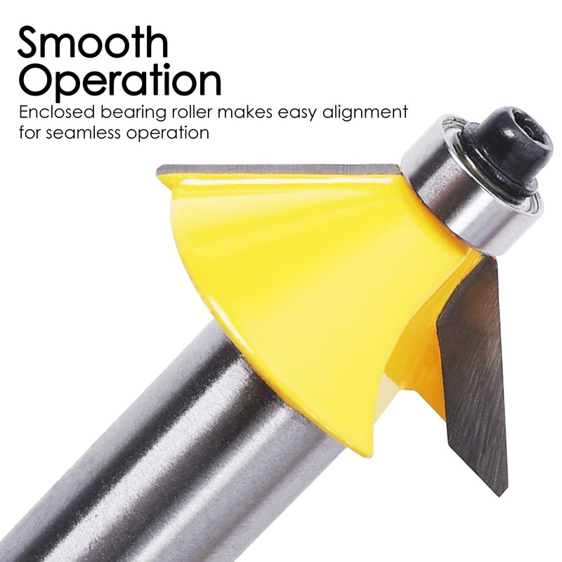 KOWOOD Router Bits Set of 15 Pieces 1/2 Inch Woodwork