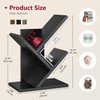 Tajsoon Tree Bookshelf 3 Tier Book Shelves Storage Organizer, Desktop