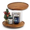 ANBOXIT Lazy Susan Organizer for Table, 10 Inch Wooden Lazy