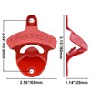 HAIICEN Rustproof Wall Mount Beer Bottle Opener Red, Post Mounted