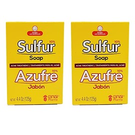 Grisi Sulfur Soap with Lanolin for Acne - 2 Pack by Grisi                                                                                             