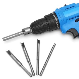 Fowecry Set di 10 strumenti di tornitura per penne, di assetto barilotto come illustrato in acciaio per kit di penne per la lavorazione del legno.