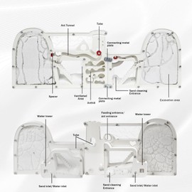 Ant Farms with Connecting Tubes, Ant Farm Kit for Kids, Ant Colony Observation Kit, Ant Viewing Habitat Science Kit, Educational & Learning Science Kit for Kids, Adults