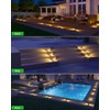 DetarZinLED Solar Step Lights for Outside 4 Pack, 12 LEDs