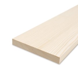 Reese Smooth Edge Boards - Planed Spruce - 1.9 cm Thick x 60 cm Long - 18 cm Width - For Building Shelves and Furniture as well as for Crafts