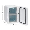 Mini Refrigerador con Espejo, Capacidad 4 Litros, Color Blanco, Modelo