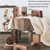 Ditind 3 Pack Wood Wall Hooks Hat Rack, Wooden Coat