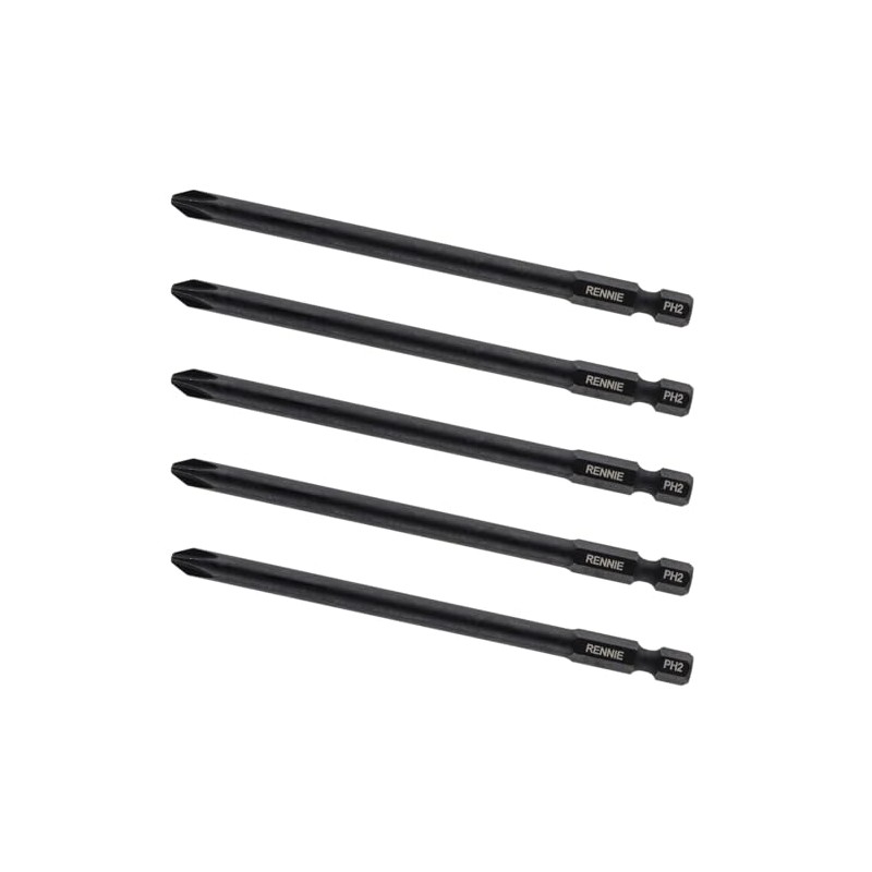 5 x Rennie Tools 110mm Long PH2 Compatible with Makita