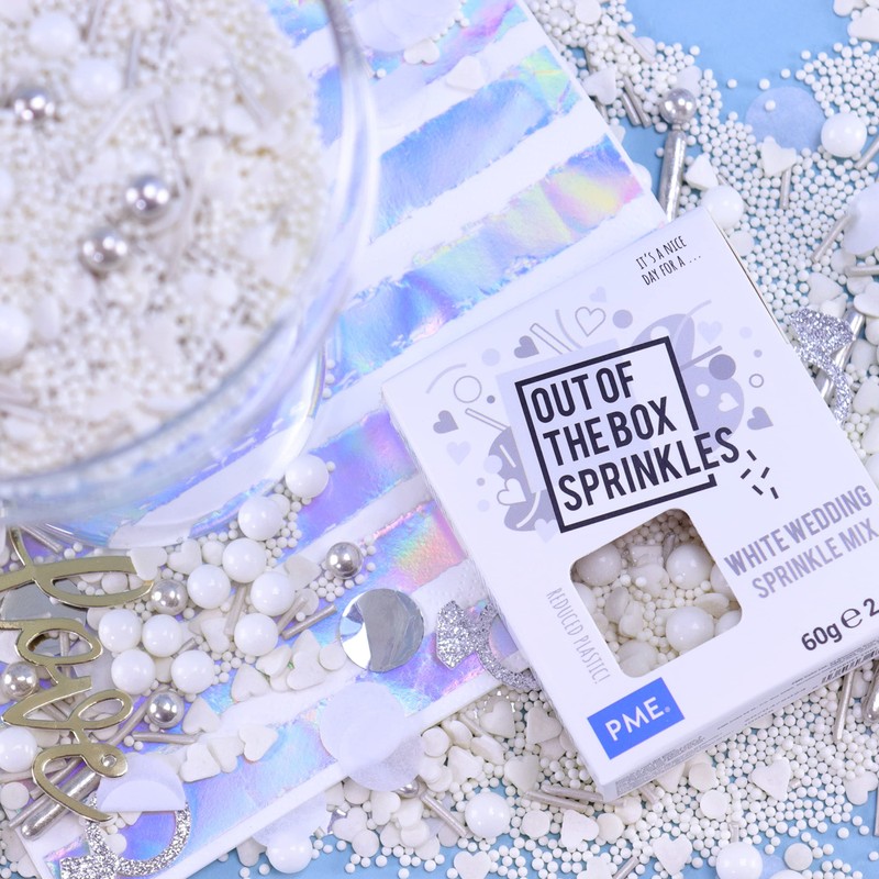 PME Out the Box Sprinkle Mix, White Wedding