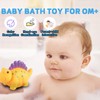 6 Pcs Dinosaur Bath Toys, Toddler Bath Toys for 1