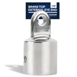 Five Oceans Bimini Top Hardware - Marine Bimini Top 7/8-inch External End Eye, Heavy-Duty AISI316 Stainless Steel Bimini Top Mounting Hardware - FO368