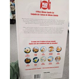 Kitchen Mad Hungry NEW NIP Silicone Spatula Spurtle Set AS SEEN ON TV Kitchen Tool...