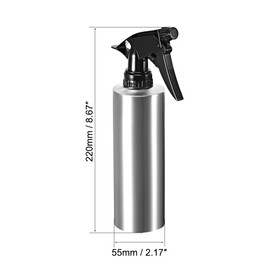 uxcell 11.8oz/350ml Spray Bottle 304 Stainless Steel with Fine Mist Sprayer, Empty Refillable Container for Kitchen Bathroom or Plants Water Sprayer