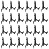 Litoexpe 24 Pcs 3 Inch Black Plastic Easels Plate, Picture