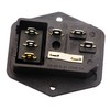 zdyCGTime 10A 250V AC Rocker Switch Power Socket 3 Pin