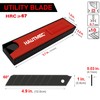 HAUTMEC Professional Retractable Snap Off Utility Knife Replacement Black Blades