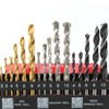 KEWAYO 16-Piece Drill Bit Set Made of HSS, Concrete &