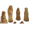 Holy Land Market Olive Wood Carved Nativity Set - Medium