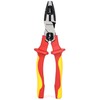 FOURROBBER VDE Plier Universal Combination Plier,with Insulated Handles 60CrV, VDE-Tested