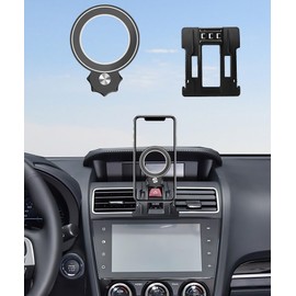 AbeeyGeomarn Magnetism Car Phone Holder for Subaru Forester 2013-2018 Accessories Compatible with MagSafe Hands-Free 360 Degree Rotation Adjustable Cell Phone Mount Does Not Affect Air Vent