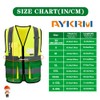 21 colour high viz Class 2 hi vis Zipper Front