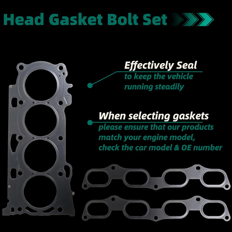 Head Gasket Set with Bolts for Toyota Camry Corolla RAV4
