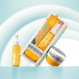 Sol de Janeiro Party of Two Beauty Gift Set | Travel Size Body Cream & Perfume Mist Minis | Limited Edition Holiday Set | $36 Value