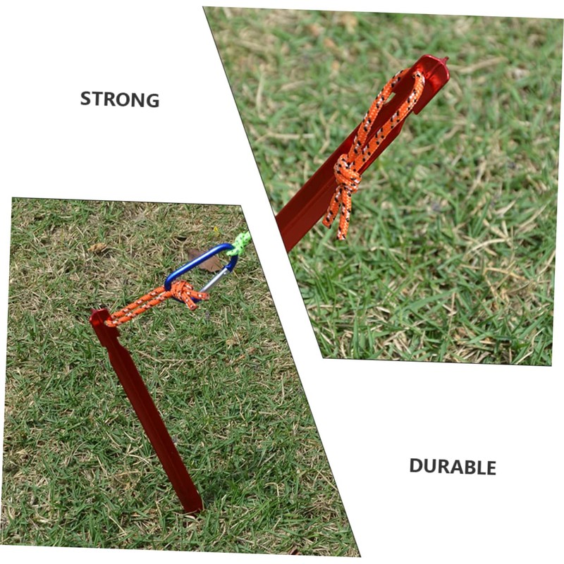 Totority 5pcs Durable Tent Nails Pins Portable Design for Camping