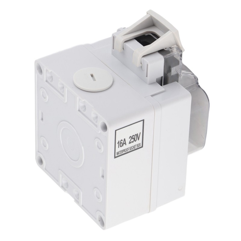 Outdoor Socket IP66 Weatherproof German Outdoors Outlet for Gardens Workshops
