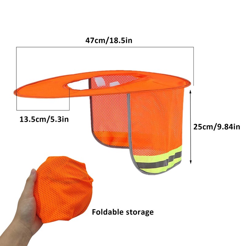 TUKEVA Mesh Hat Cover for Protective Helmet, Reflective Protective Helmet,