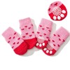 Anti Slip Dog Socks, 2 Pairs Pet Paw Protector, Adjustable