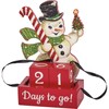 Block Countdown - Snowman