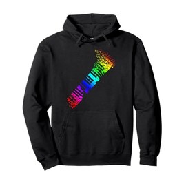 Rainbow Piano Keys and Music Notes Design for Women Pullover Hoodie