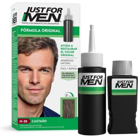 Just For Men Shampoo para Canas, Fórmula Original, Castaño H35, 66ml