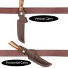Gentlestache Horizontal Knife Sheath for 5 inch blade, Compact Draw,