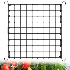 NHQZ Wachsen Zelt Netz,Scrog Netz 90x90 cm Mit 81 Rastern,Grow Netz mit 4 Haken,Elastische Spalier Netz für Pflanzen, Gemüse,Obst