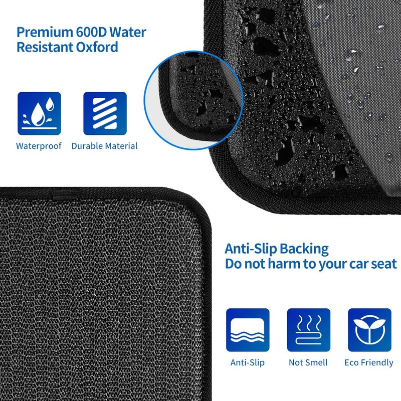 Car Seat Protector, 2 Pack Large Car Seat Protectors for