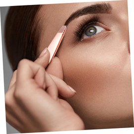 Mikinona Precision Eyebrow Tweezers by 4pcs Stainless Steel Lash Tweezers with Comb for Brow Shaping and Hair Removal