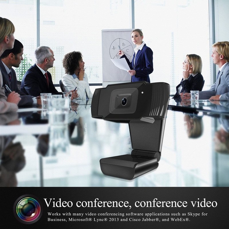 YEQIU USB 2.0 Pc Webcam with Microphone Built-In, Full HD