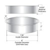 Outwater 8" (Nominal) Diameter x 2" Height 304 Stainless Steel