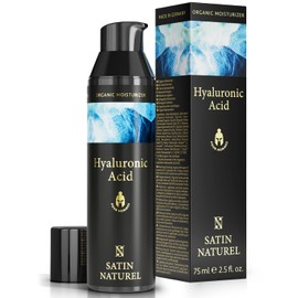 Organic Moisturiser Face for Men with Aloe Vera + Hyaluronic + Argan Oil - Face Cream Men for Optimal Care and Freshness - Face Care Men 75 ml - Skincare Vegan - Satin Natural