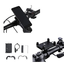 K-S-Trade Qualitativ & Innovativ Handyhalterung Für Das Fahrrad Für Brondi Amico Smartphone XL Nero Halter Lenkstange Fahrradhalterung Motorrad