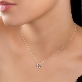 HENRYKA 925 Sterling Silver Ivy Leaf Necklace, Elven Leaf Aragorn Arwen Evenstar, Elvish Jewellery