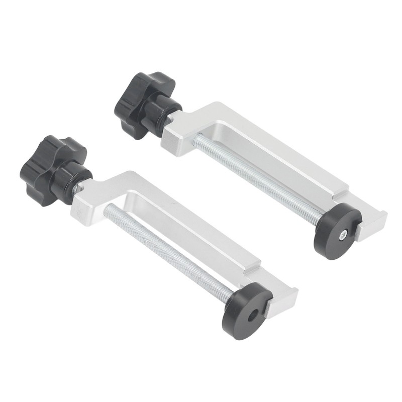 2Pcs Woodworking Fence Clamp Aluminum Alloy Multifunctional Woodworking Fence Fixing