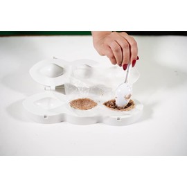 Express Kibbeh Rolls Maker Mold Meatball Manual Meatloaf Maker Press Tool Durable DIY Meatball Maker Tools for Fried Kibbeh, Meat maker, 5.35cm Melon baller