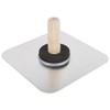 Edward Tools Aluminum Hawk for Masonry, Drywall, Sheetrock, Plaster - Solid Aluminum Mud Tray Trowel - Ergo Handle with Sponge Callus Preventer - Smooth Edges/Round Corners (10"X10")