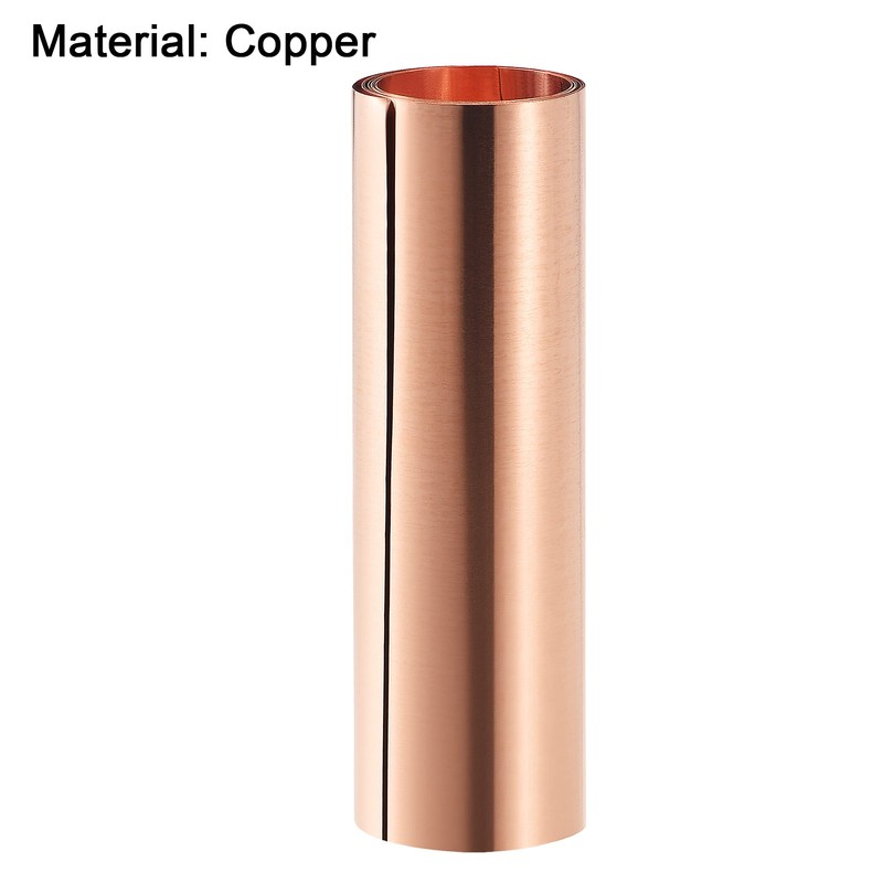 sourcing map Copper Sheet Roll, Metal Foil Plate 1000mm x