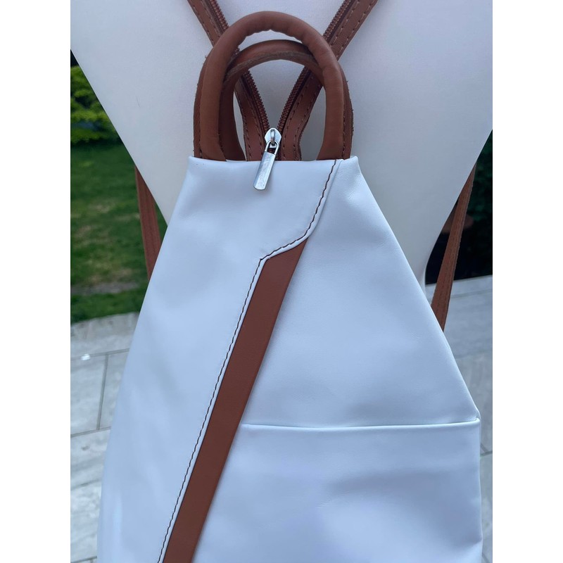 LeahWard Anti-theft Women's Soft Geniune Leather Rucksack Unisex Backpack Bag