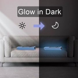 JKZTJOF Glow Blue Remote Case for NVIDIA Shield Remote Control, Silicone Sleeve Compatible with NVIDIA Shield TV Pro/4K HDR Remote Washable an-ti Lost Anti-Slip Skin-Friendly